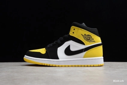071 WHITE YELLOW BLACK JORDAN 1 852542 TOE AIR 0721